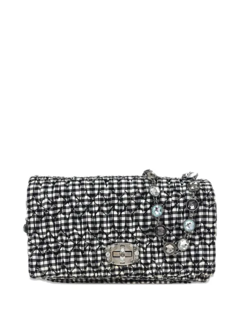 Miu Miu Pre-Owned 2010s Matelasse chain shoulder bag Black XX40519