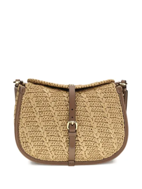 ETRO medium Pony bag in crocheted raffia Neutrals WP1C0019AE302
