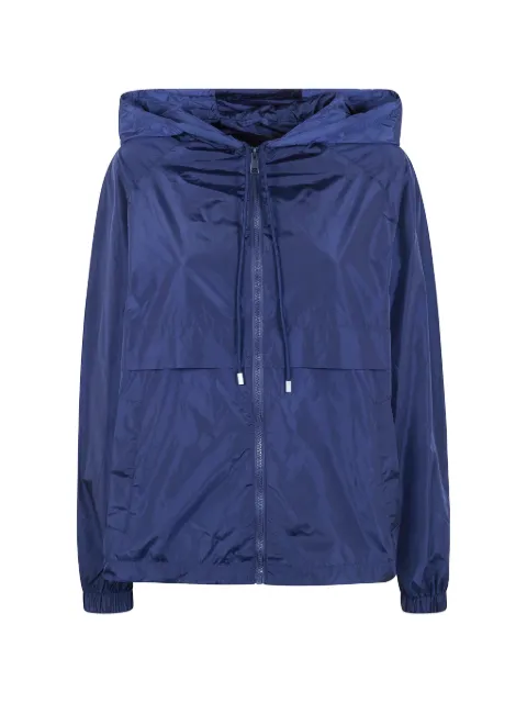 Semicouture zip-up hooded jacket Blue Y6SW02
