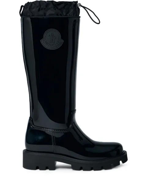 Moncler Kickstream drawstring high boots White L109B4G00010M9561