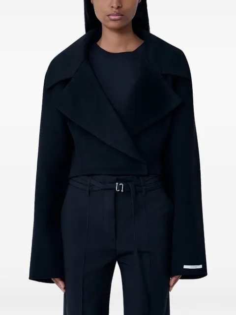 Sportmax notched-lapel cropped jacket Black 26120810116