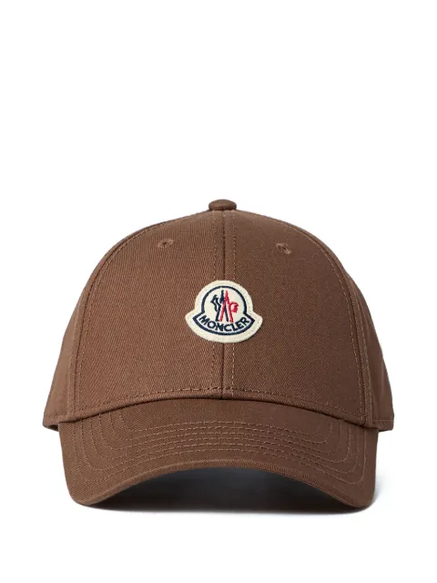 Moncler logo-patch baseball cap Brown L10933B0000804863