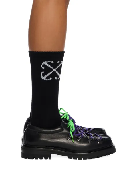 Off-White Heritage lace-up heritage loafers Black OWIR001F25LEA0011084