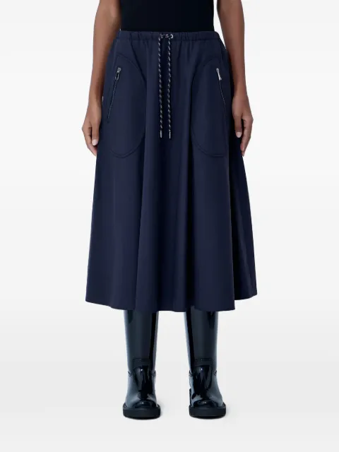 Moncler drawstring A-line midi skirt Grey L10932D0001354ARP