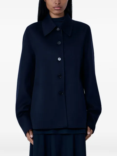 Jil Sander single-breasted coat Blue J04BN0112J35001401