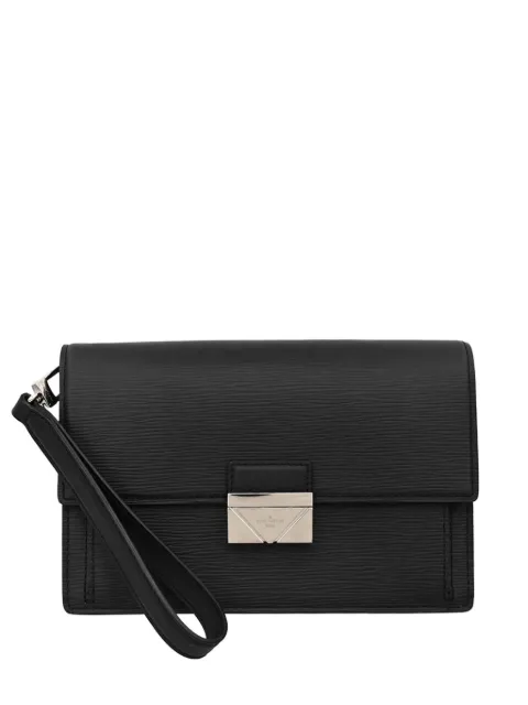 Louis Vuitton Pre-Owned 2017 Epi turn-lock clutch bag Black 186664