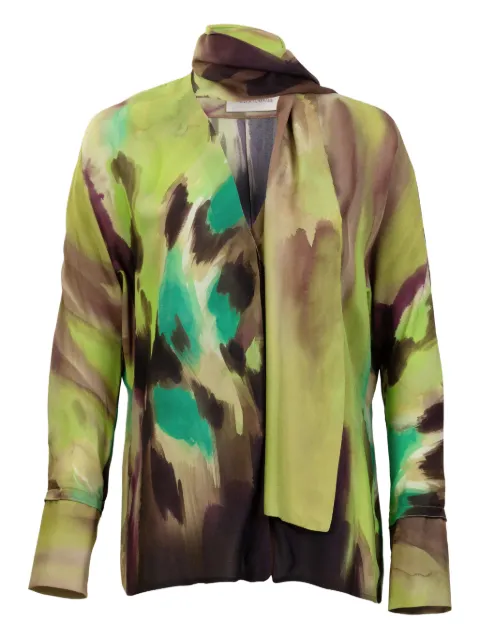 Silvia Tcherassi Jaboca abstract print blouse Green ST260022