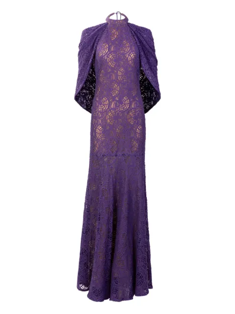 Silvia Tcherassi Salvina lace maxi dress Purple ST260051