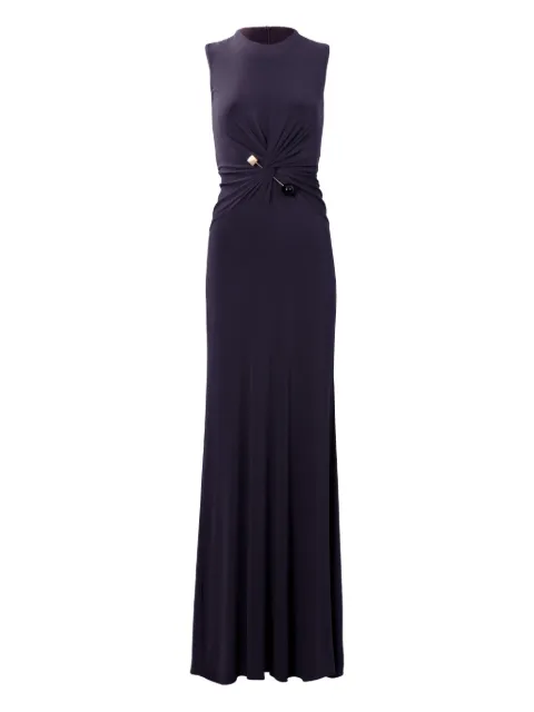 Silvia Tcherassi Nala twisted-knot maxi dress Black ST260062