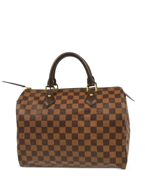 Louis Vuitton Pre-Owned 2014 Speedy checkered tote bag Brown 195806