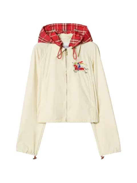 Burberry cropped Newcott hooded jacket Neutrals 8120899