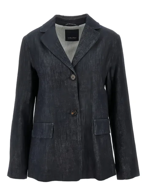 'S Max Mara notched-lapel pocket blazer Blue 2619041141600
