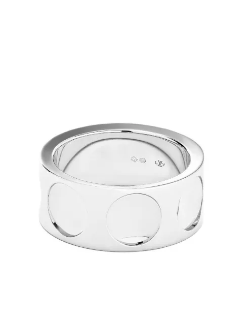 Louis Vuitton Pre-Owned circle band ring Silver LOUISVUITTONWEDDINGBAND