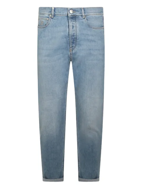 Brunello Cucinelli logo-patch jeans Blue M283PO1090C1470