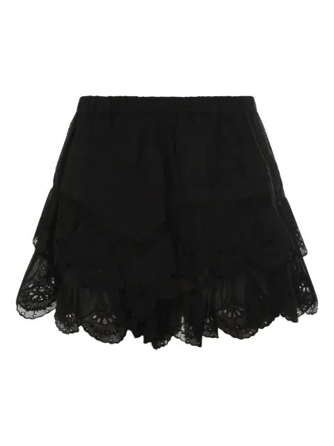 MARANT ÉTOILE Jocadia floral-lace shorts Black SH0021FED1J05E