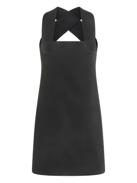 KHAITE cross-over backless mini dress Black 55934070200