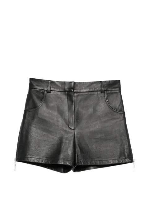 MITILIANE COUTURE side-zip leather shorts Black 6018
