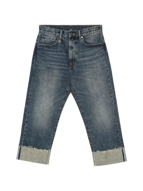 R13 cuffed five-pockets jeans Blue R13WD111D377C
