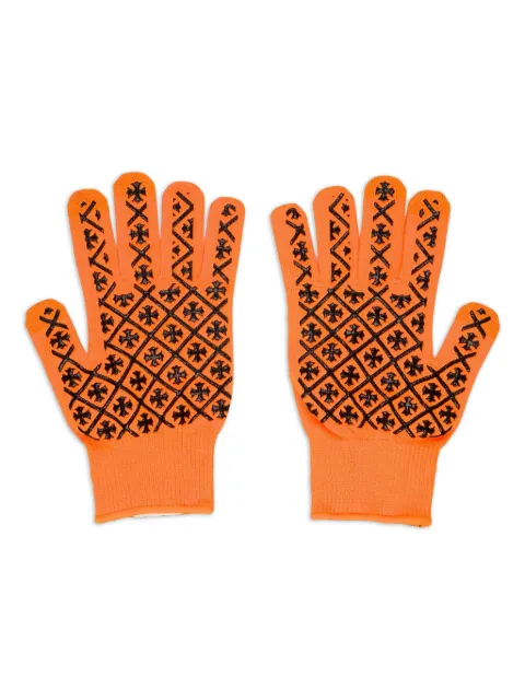 Chrome Hearts Checkmate Work gloves Orange CHRM0612