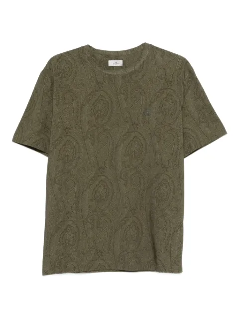 ETRO paisley-patterned T-shirt Green MRMA0002AKG31