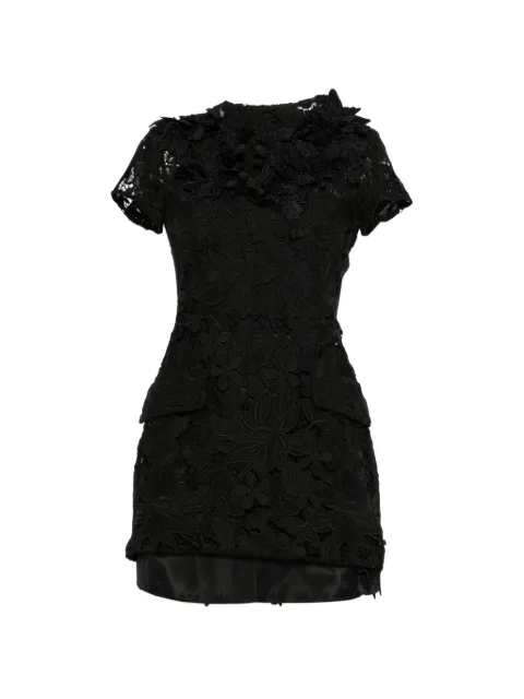 Sportmax Ala floral-lace mini dress Black 2612621022600
