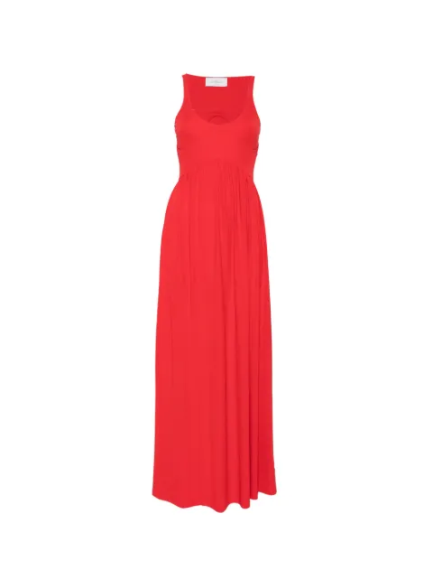 Sportmax Panino scoop-neck maxi dress Red 2612621052600