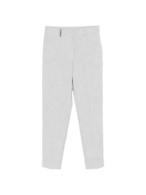 Peserico cuffed tailored trousers Grey A04753Z01941975
