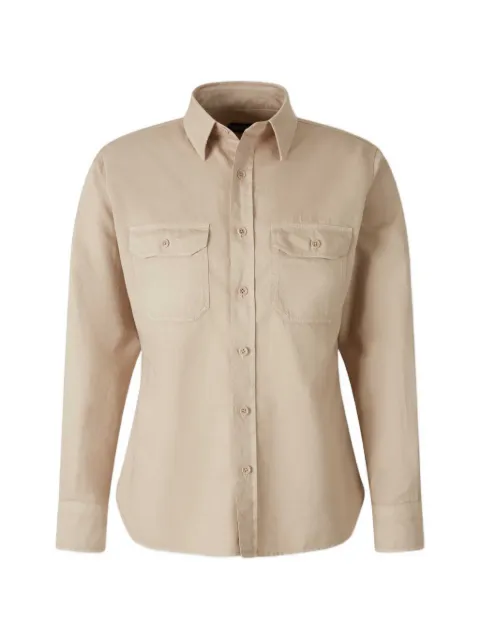 TOM FORD double-cuffs button shirt Neutrals HME001FMC295BEIGE