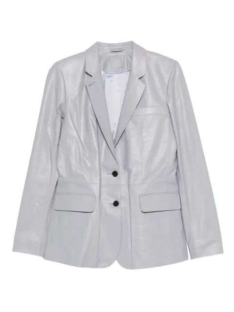 Desa 1972 flap leather blazer Grey K14962