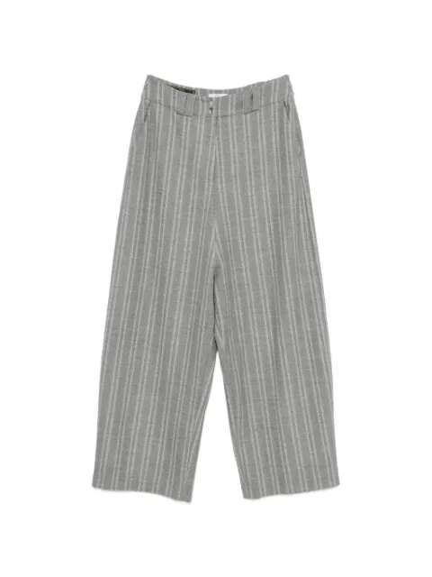 Vestiaire d'un Oiseau Libre striped trousers Grey STRIPESWOOLTROUSERS