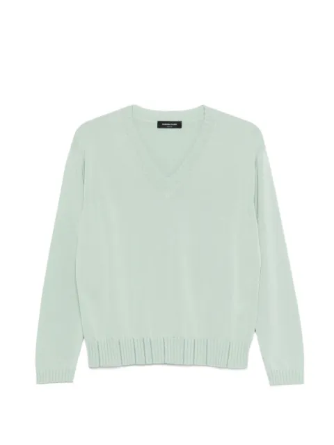 Fabiana Filippi V-neck top Green MAD266F015L734