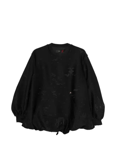 HUI MILANO embellished sweatshirt Black HV31GD3350