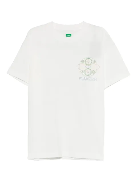 FLÂNEUR Speaker graphic-print T-shirt White FTSH135