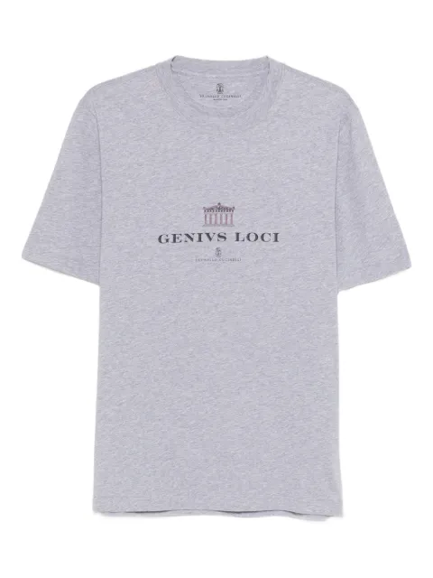 Brunello Cucinelli graphic-print T-shirt Grey M0B138520CLO65