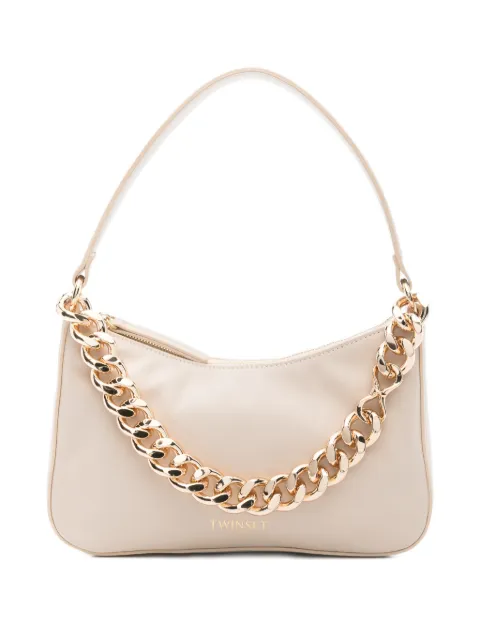 TWINSET Liliane small leather bag Neutrals 999TB7012