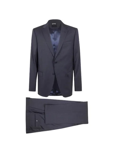 Zegna single-breasted wool suit Black 322705A3281CGN