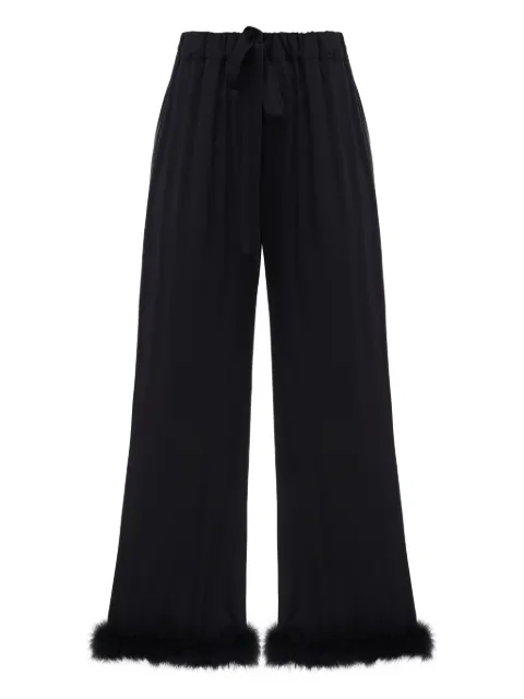 Sleeper Bisou Bisou feather trousers Black BBPT02P002F