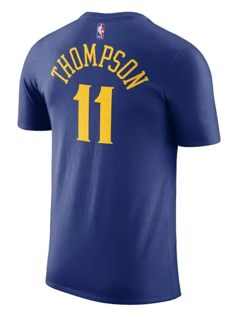 Nike logo-print T-shirt Blue 870774
