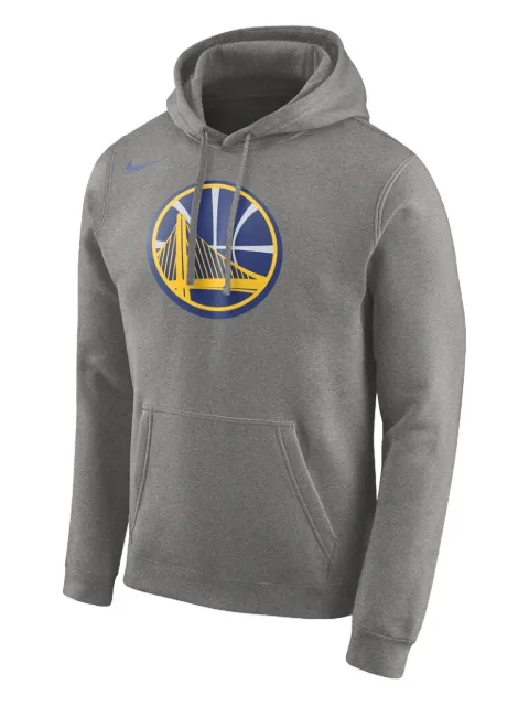 Nike Golden State Warriors logo pullover hoodie Grey 881131