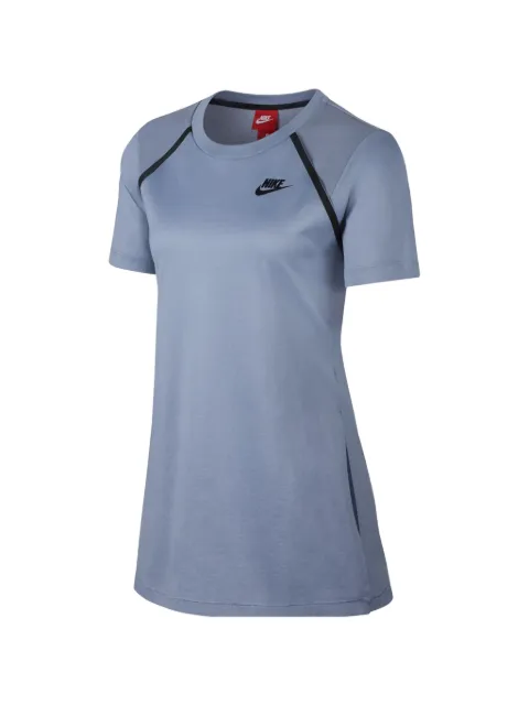 Nike bonded-detail T-shirt Blue 867689