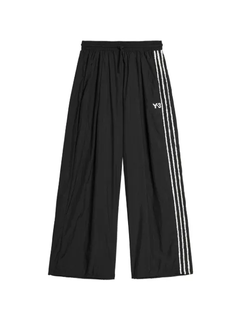 Y-3 3-Stripes wide-leg track pants Black KF1192