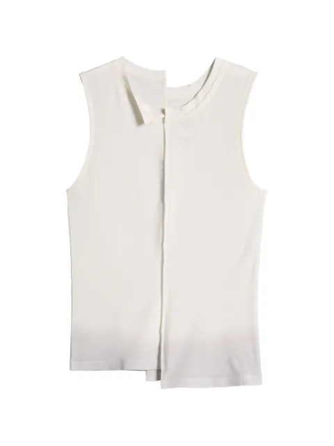 Y-3 seam-detail top Neutrals KQ9790