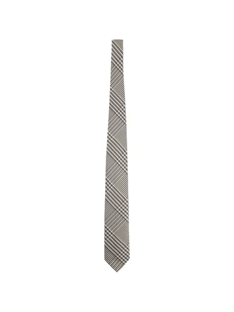 TOM FORD checked silk tie Grey STE001S0233GGA
