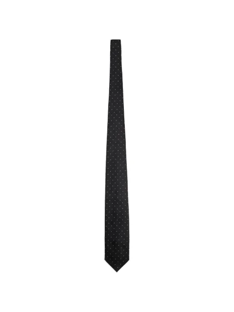 TOM FORD polka-dot tie Black STE001S0230
