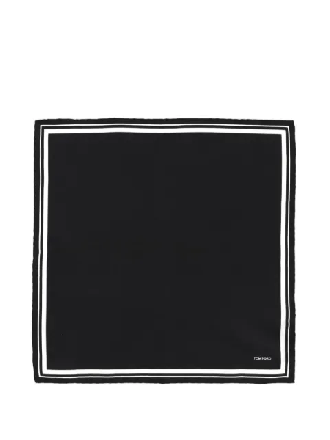 TOM FORD striped-border scarf Black SPR001S0212NAA