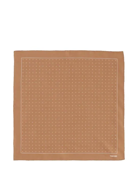 TOM FORD polka-dot scarf Brown SPR001S0213EBF