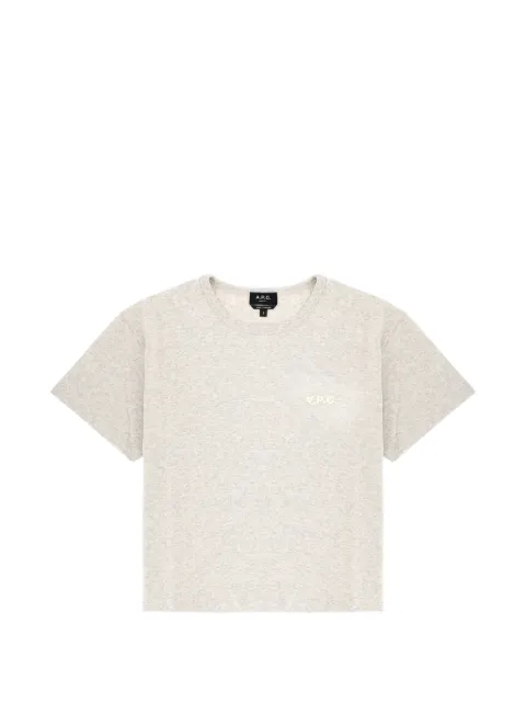 A.P.C. logo T-shirt Grey COHBQF26390BNA