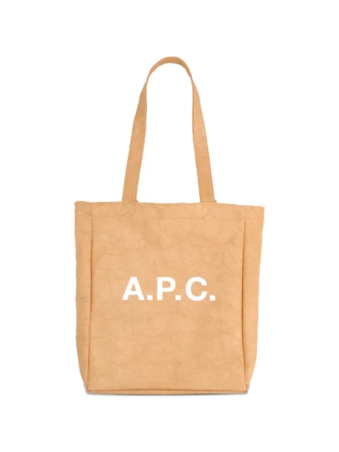 A.P.C. logo tote bag Neutrals PPAAFM61442BAC