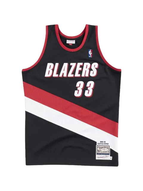 Mitchell & Ness x NBA 1999-00 Portland Trail Blazers Scottie Pippen jersey Black AJY4EL18020PTBBLCK99SPI