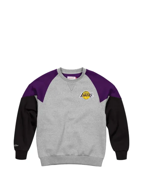 Mitchell & Ness NBA "Los Angeles Lakers" crew colourblock sweatshirt Grey BA47NWLALGK42